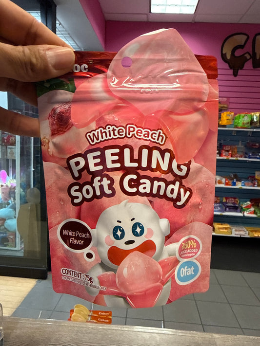 White Peach Peeling Soft Candy