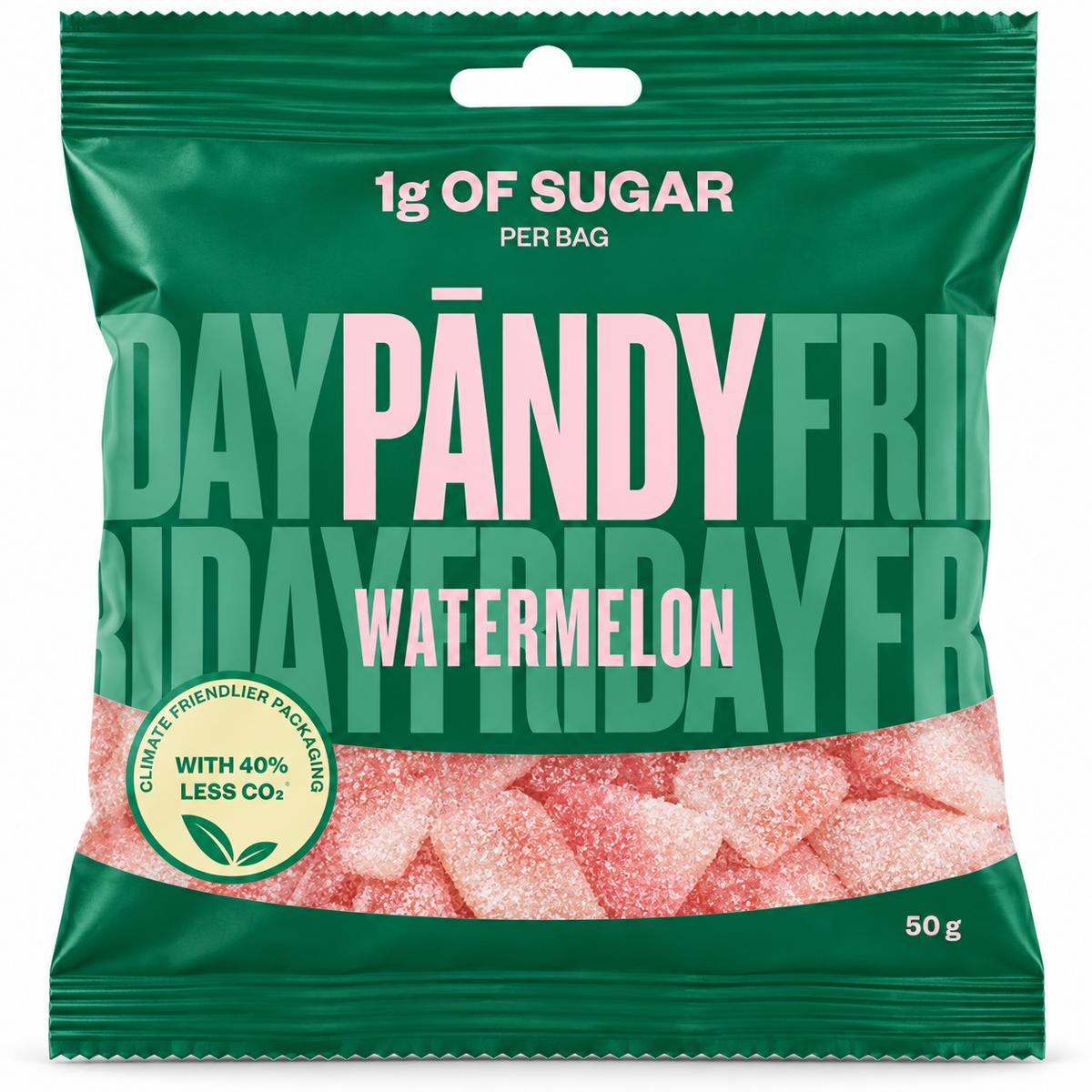Pändy Watermelon – Low-Sugar Swedish Gummy Candy (50gr)