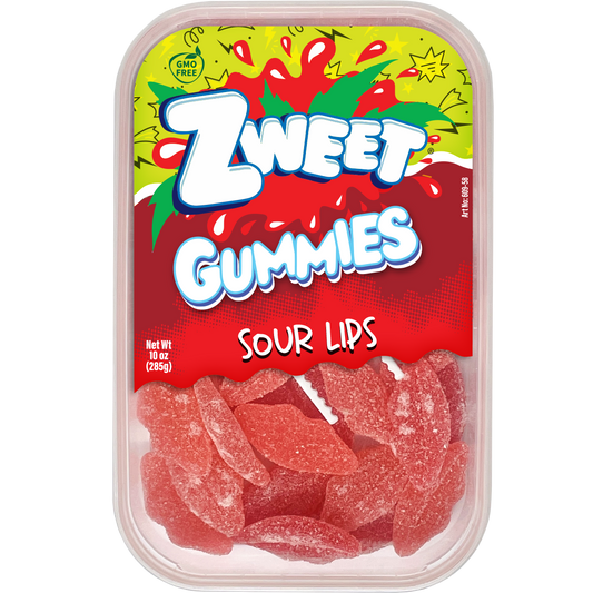 Sour Gummy Lips | Zweet | 10 oz