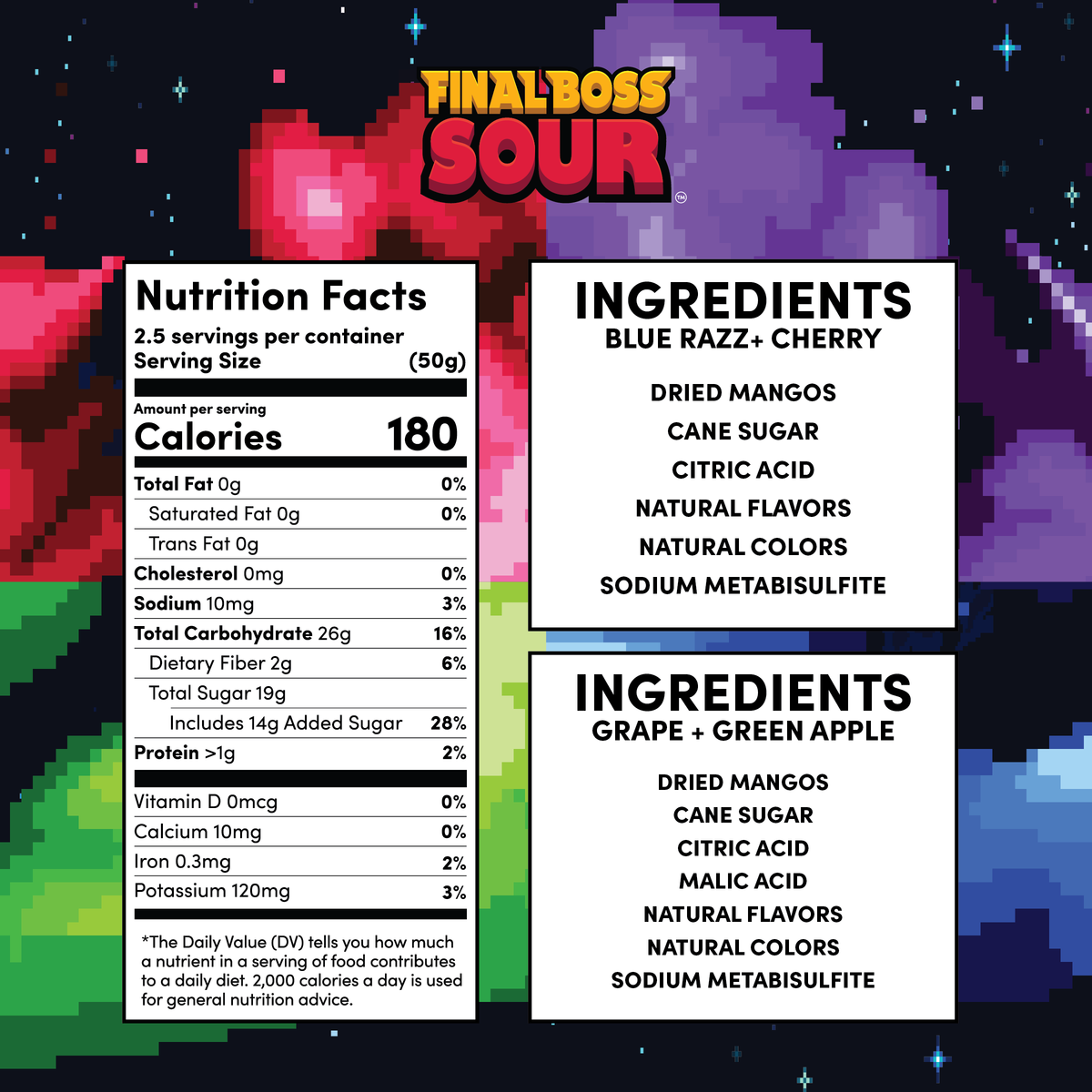 Mango Dippers 1-Pack (Blue Razz, Green Apple, Grape, Cherry)