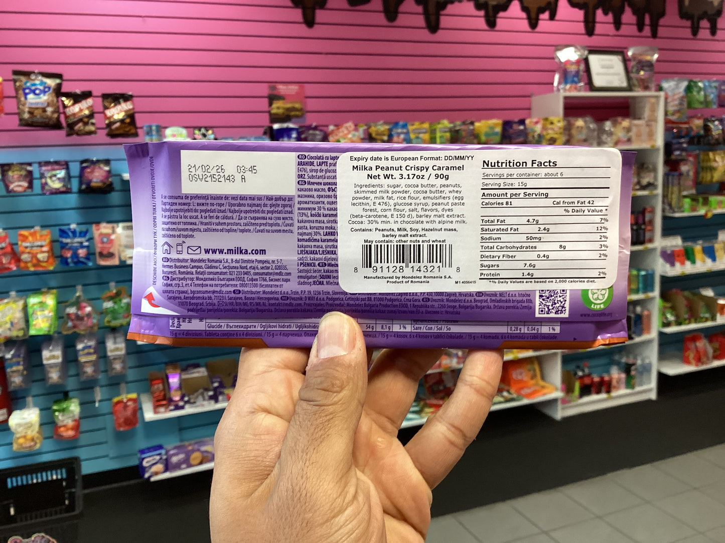 Milka Peanut Crispy Caramel