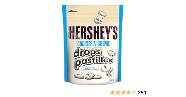 HERSHEYS DROP PASTILLES COOKIES N CREME (CANADA)