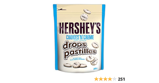 HERSHEYS DROP PASTILLES COOKIES N CREME (CANADA)