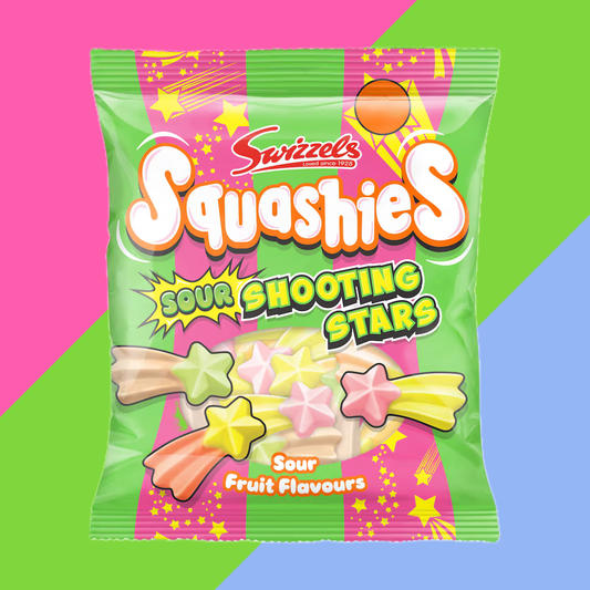 NEW Swizzels Squashies Sour Shooting Stars Bag
