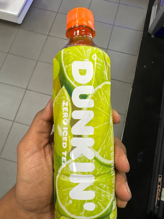 DUNKIN ZERO ICED TEA SHINE AND LIME (KOREA)