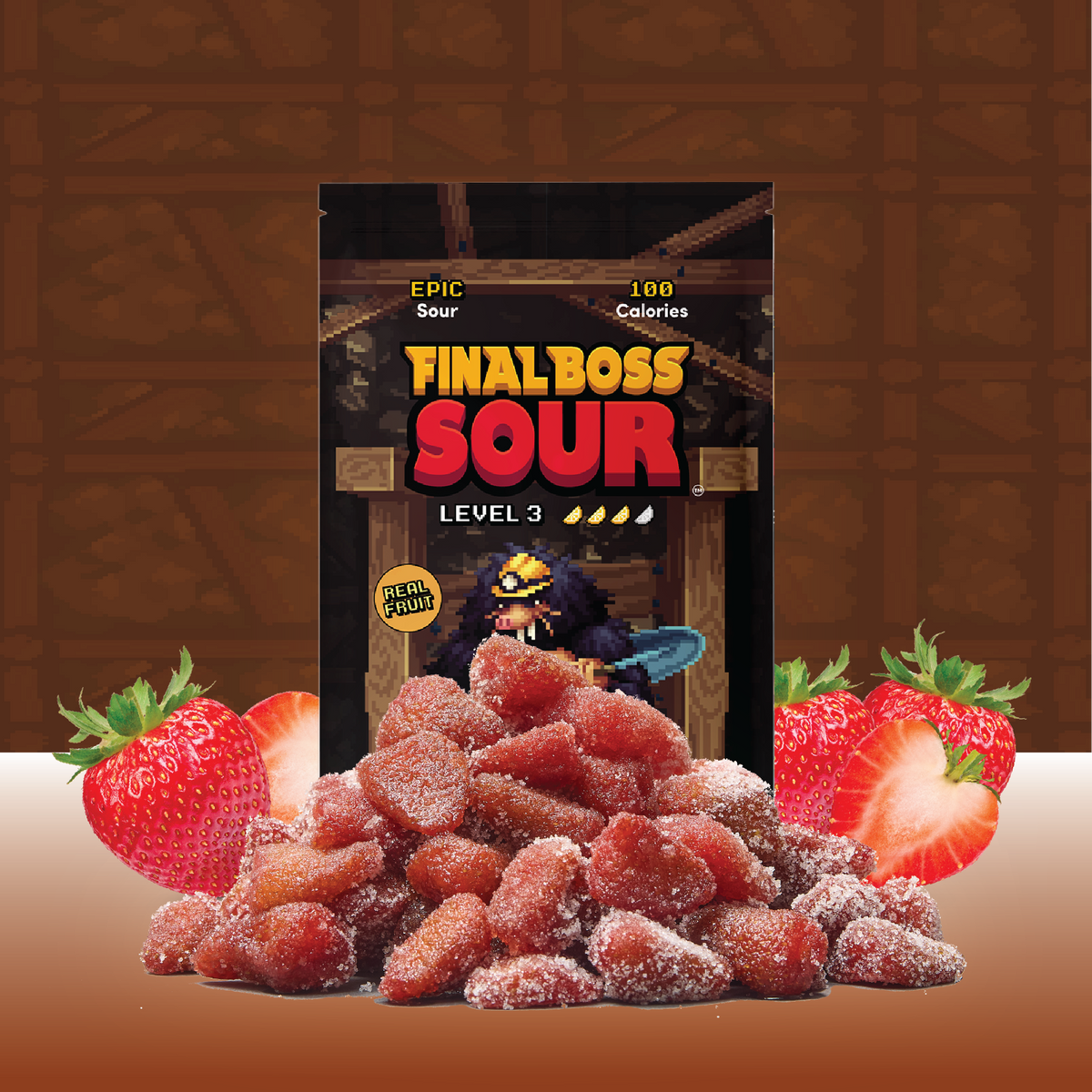 Level 3 Sour Strawberry Retail Display PDQ
