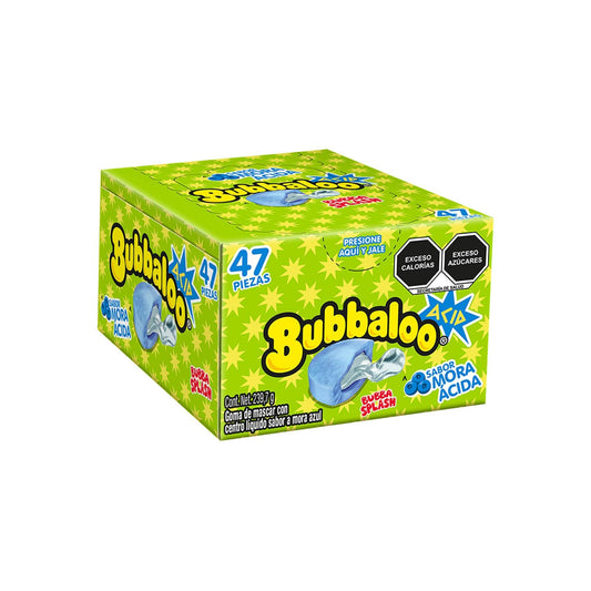 Bubbaloo Gum Sour Blueberry 47pcs (Mexico)