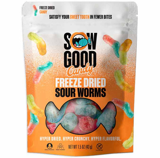 SOW GOOD FREEZE DRIED SOUR WORMS (USA)