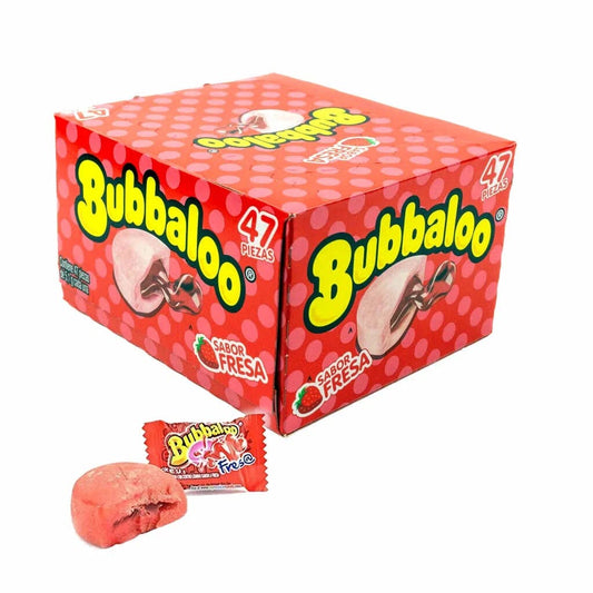 Bubbaloo Chewing Gum Strawberry 47pcs (Mexico)