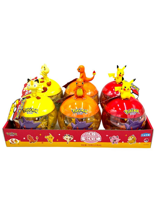 Leda-Pokemon Doll Assorted Gummies Mixed Fruit Pack of 6