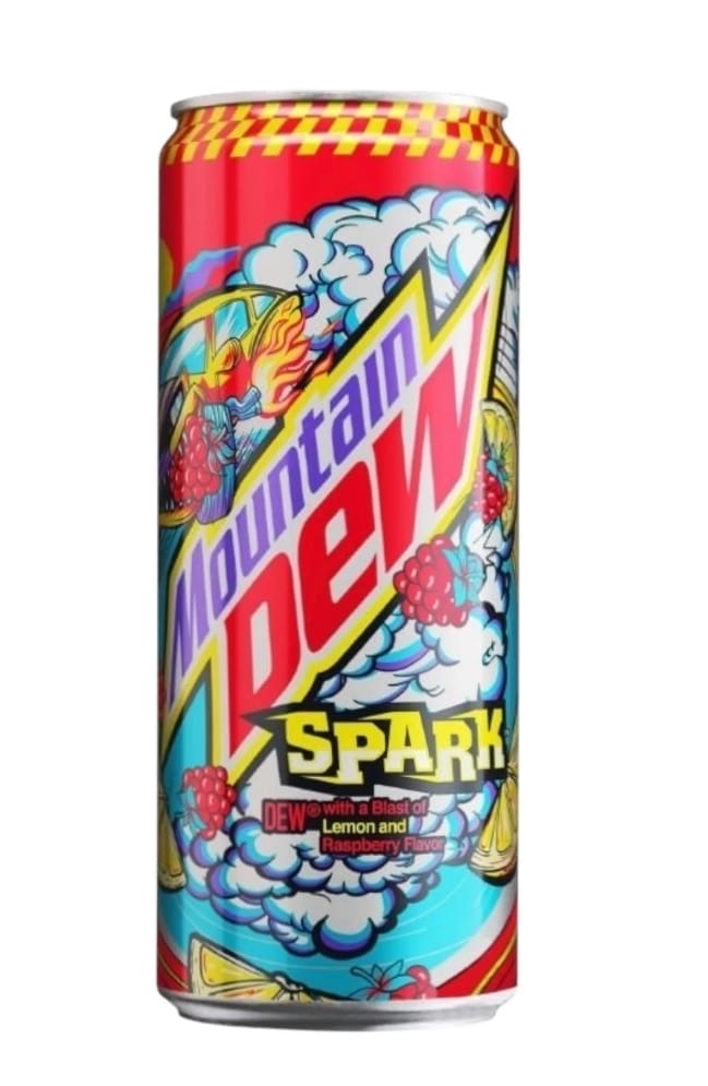 🇵🇱 IMPORTED FROM POLAND — Mountain Dew Spark Raspberry Lemonade, 330 mL