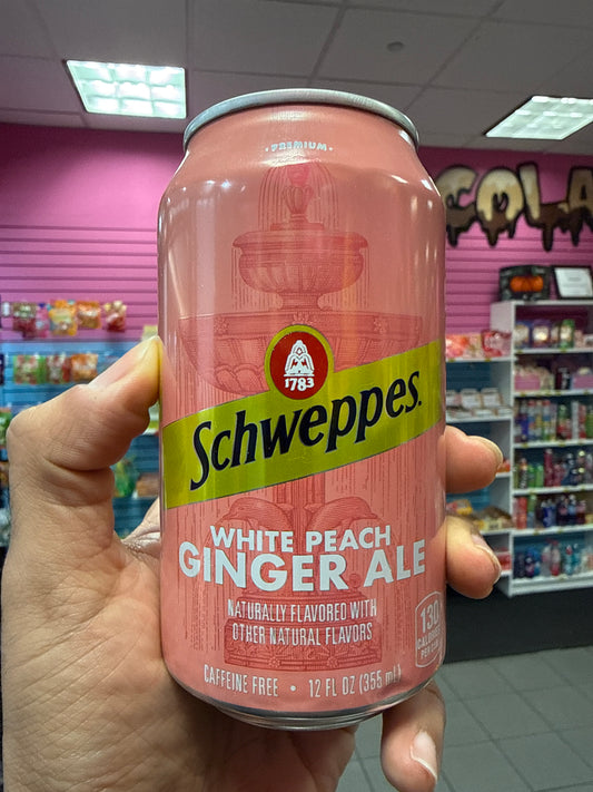 SCHWEPPES WHITE PEACH GINGER ALE