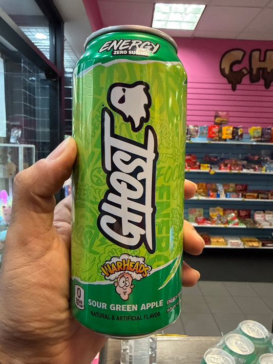 Ghost Energy Warheads Sour Green Apple Zero Sugar
