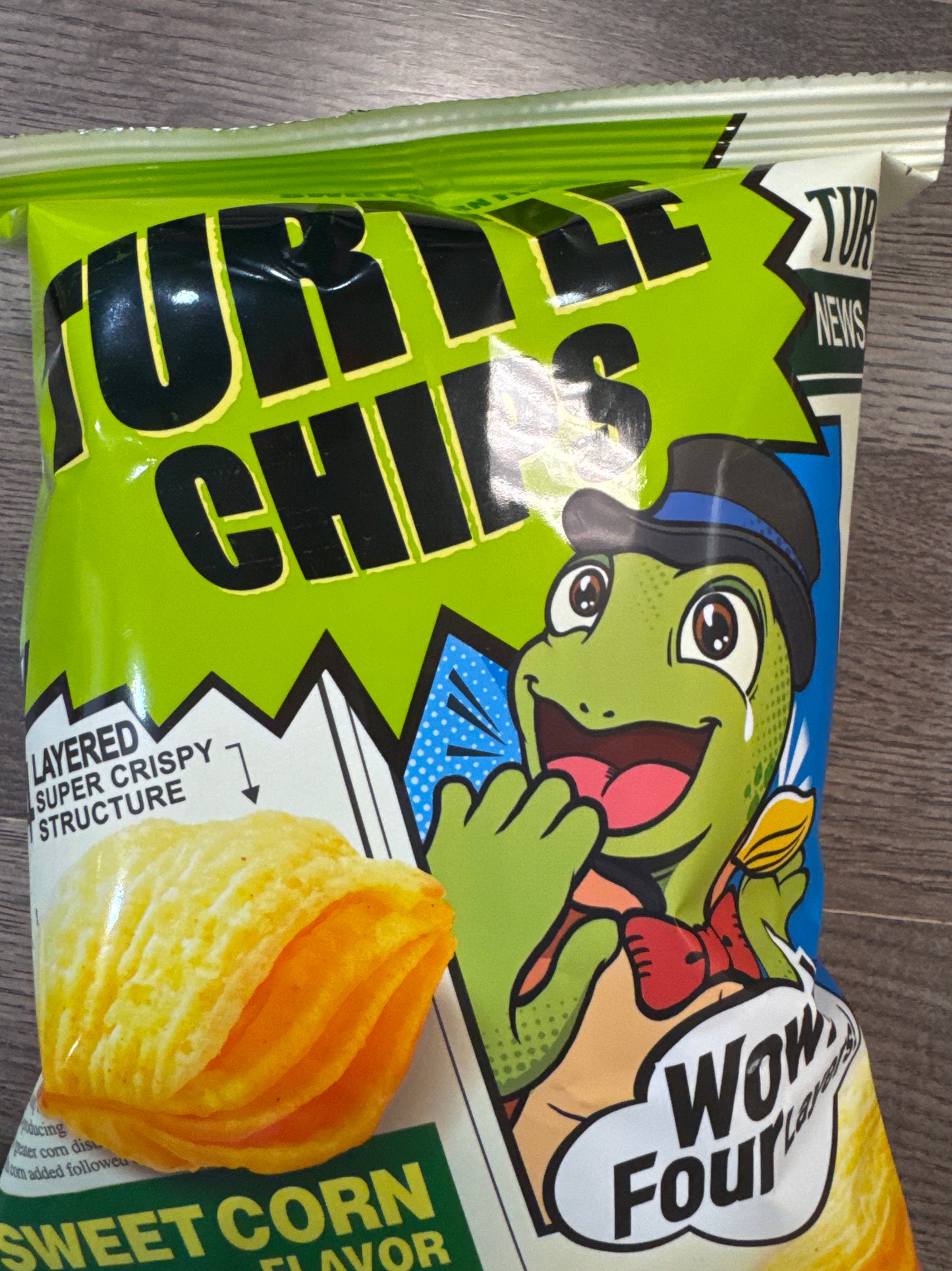 Turtle chips sweet corn