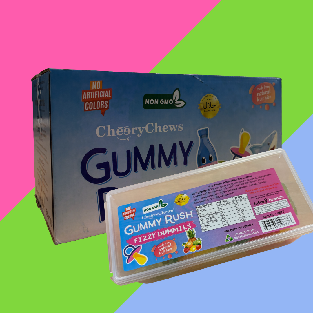 Gummy Rush Halal Candy Tubs