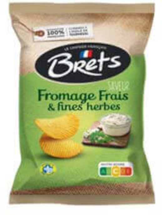 Brets Potato chips  fromage frais et fines herbes
