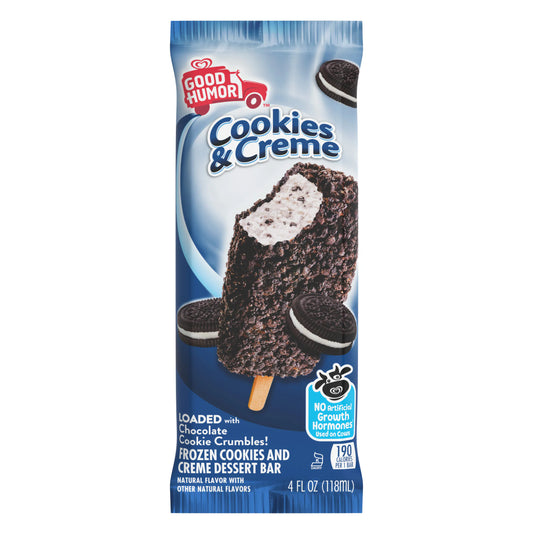 GOOD HUMOR COOKIES AND CREAM ICE CREAM BAR (USA)