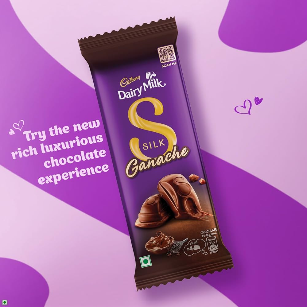 CADBURY DAIRY MILK SILK GANACHE CHOCOLATE BAR (INDIA)