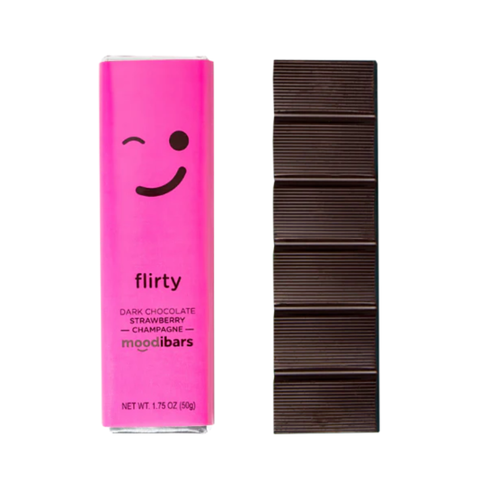 Flirty Moodibar - Choc Strawberry Champagne