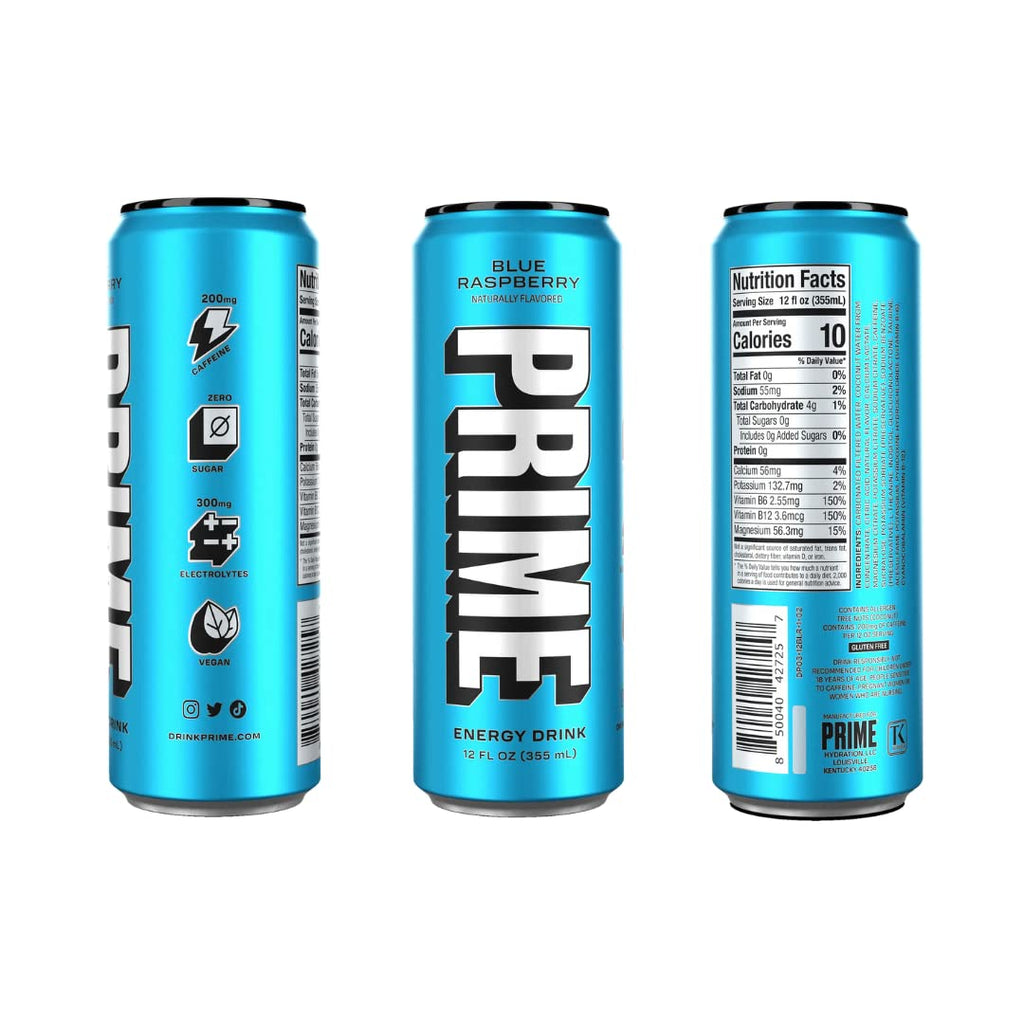 PRIME ENERGY DRINK BLUE RASPBERRY (USA)