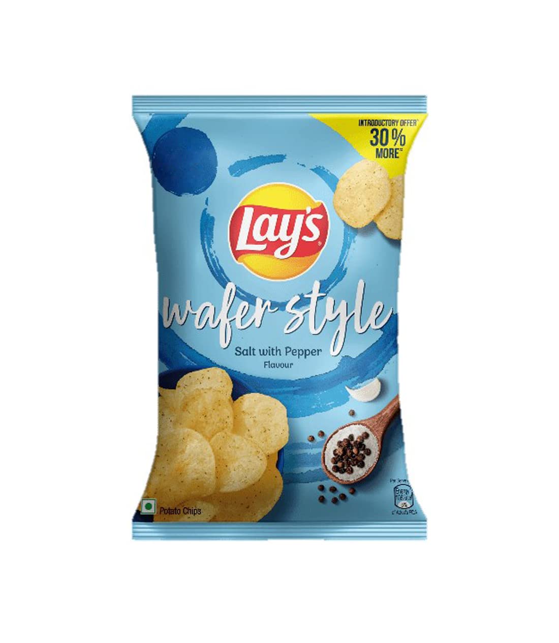 LAY'S WAFER STYLE SALT WITH PEPPER (INDIA)