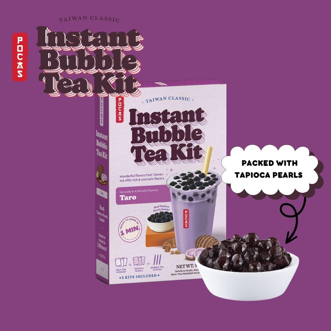 POCAS INSTANT BUBBLE TEA KIT TARO (TAIWAN)
