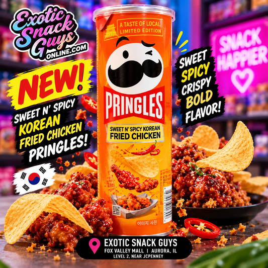 PRINGLES, SWEET AND SPICY KOREAN FRIED CHICKEN PRODUCT OF KOREA