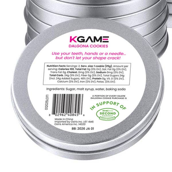 KGAME Dalgona Cookie Tin — Season 2 Challenge (30-PDQ)