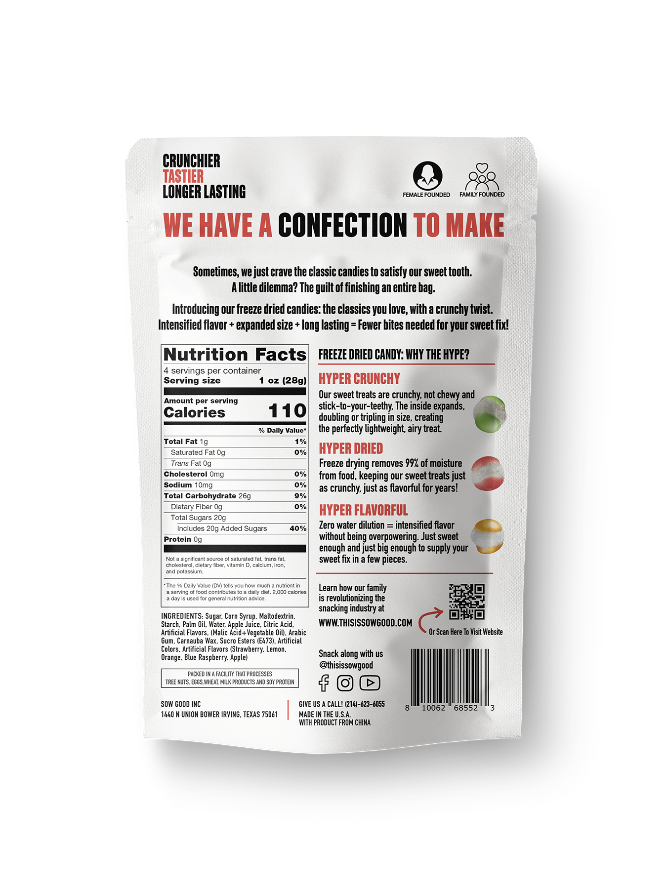 Freeze Dried Sweet Spheres