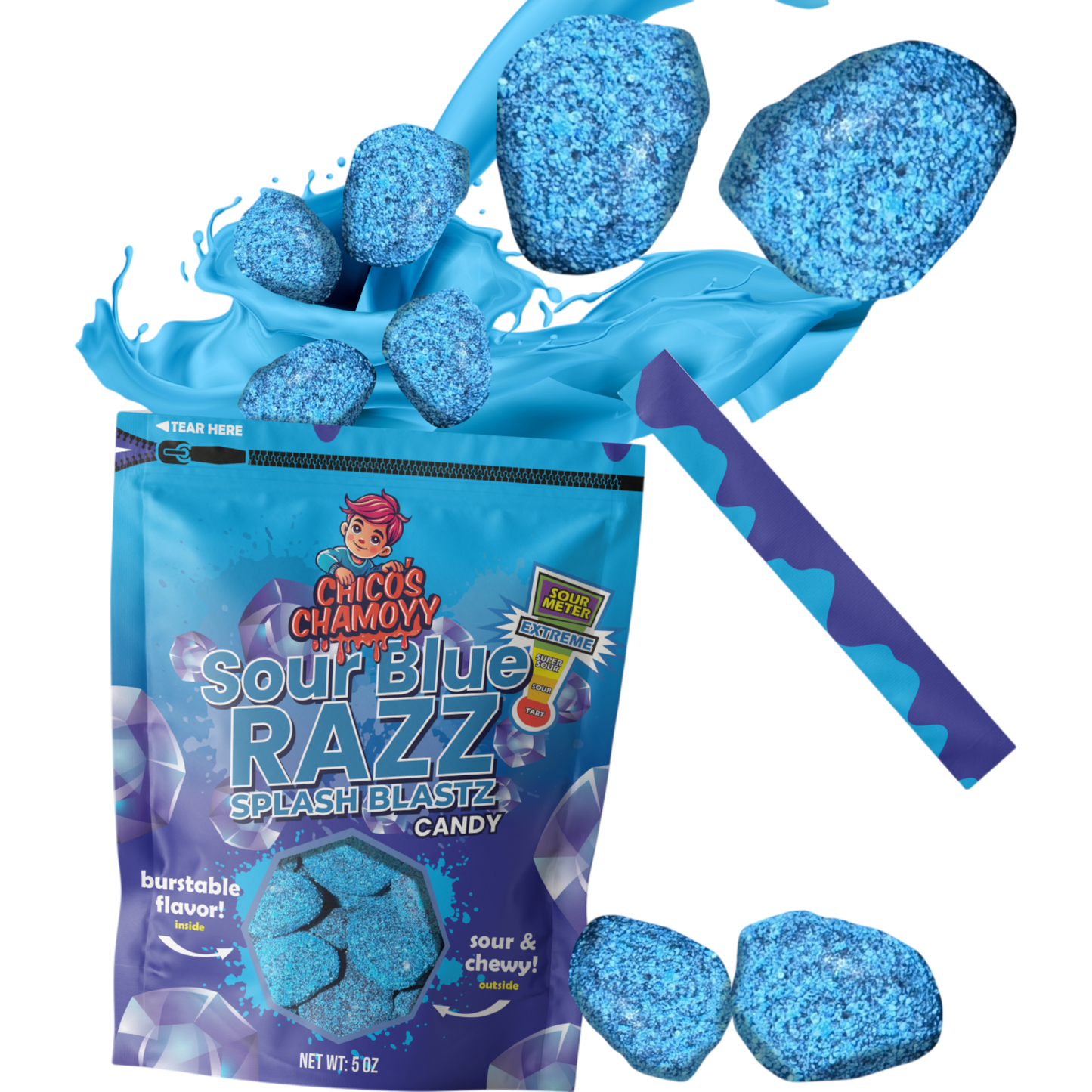 Chico's Chamoyy Sour Blue Razz Splash Blastz