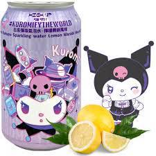 HIGH UP HELLO KITTY KUROMI RAMUNE SPARKLING WATER, LEMON WARABI MOCHI FLAVOR 11.15 Fl Oz (JAPAN)