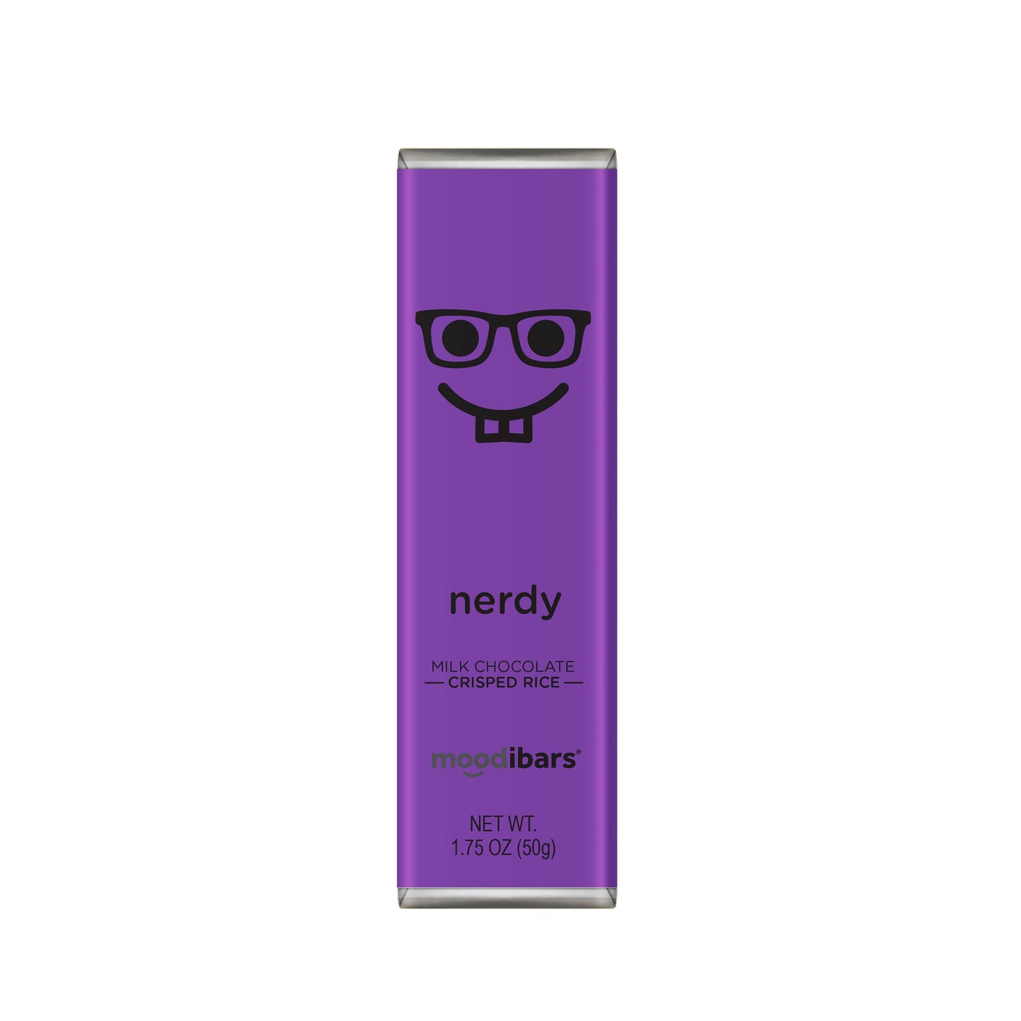 Moodibars® NERDY fine Milk Chocolate Crisped Rice 1.75oz bar