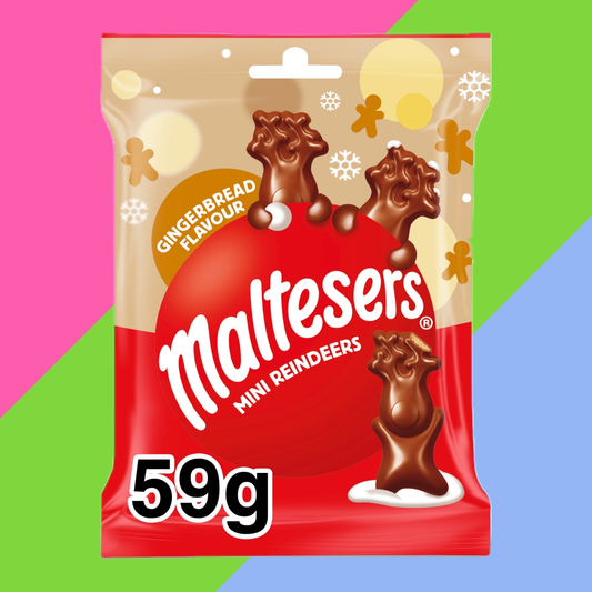 Maltesers Mini Reindeer Gingerbread Chocolate Christmas Treats Bag
