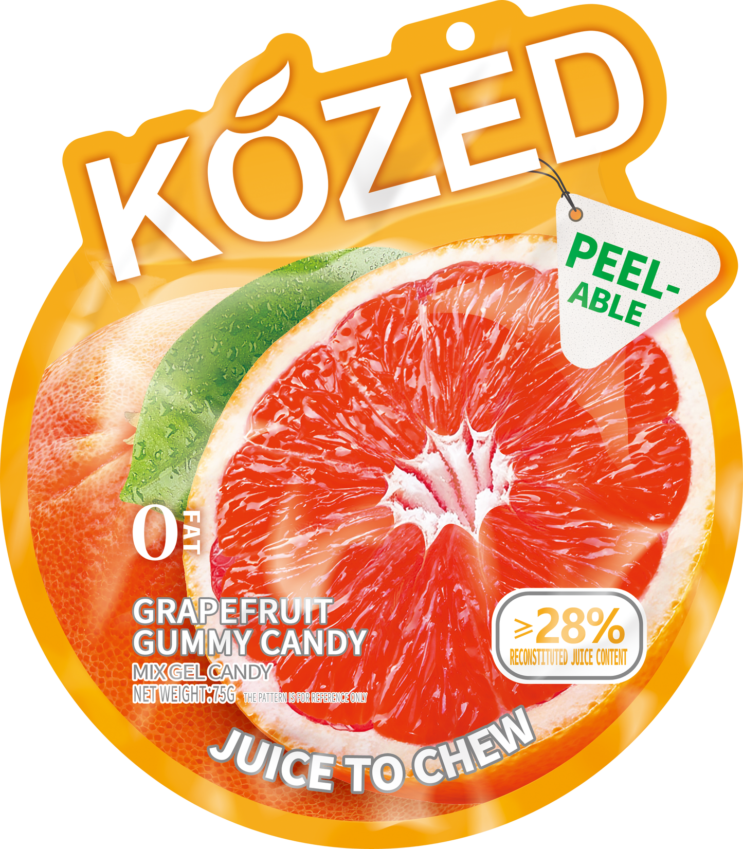 Kozed Peelable Gummy 3D Assorted Flavors 75g (China)
