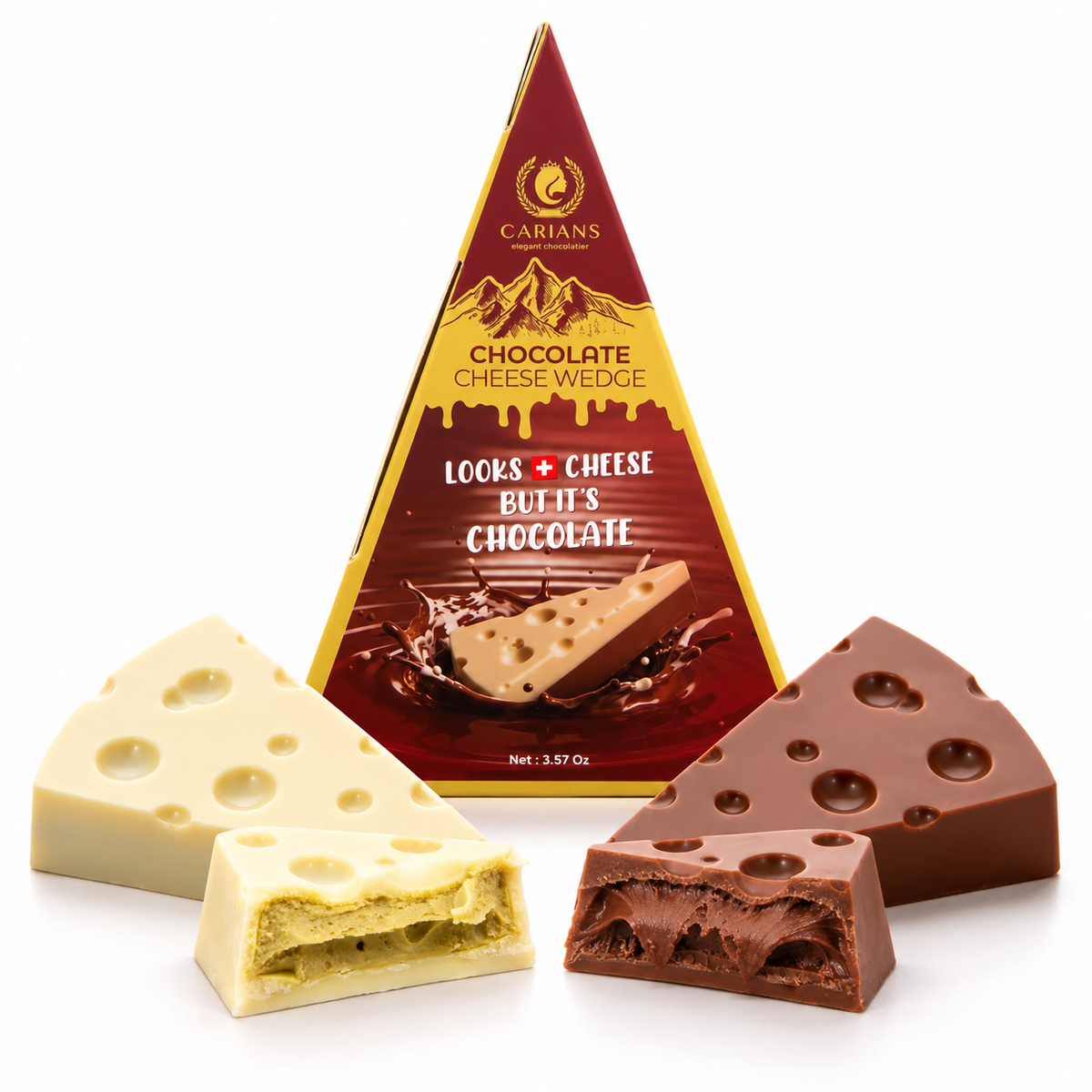Tiktok Viral Chocolate Cheese Wedge Surprise 3.17 oz(90 g)