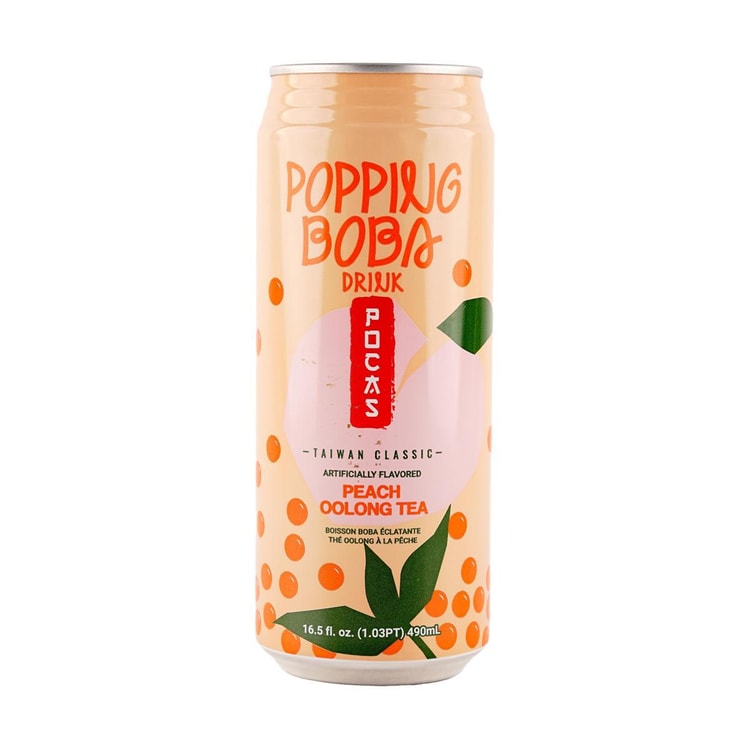 POCAS BUBBLE TEA POPPING PEACH OOLONG (TAIWAN)