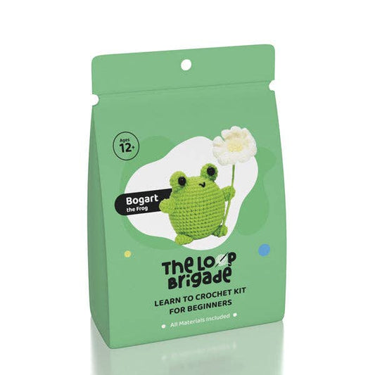 The LOOP Brigade: DIY Mini Crochet Plush Toy Complete Kit For Beginners - Bogart the Frog