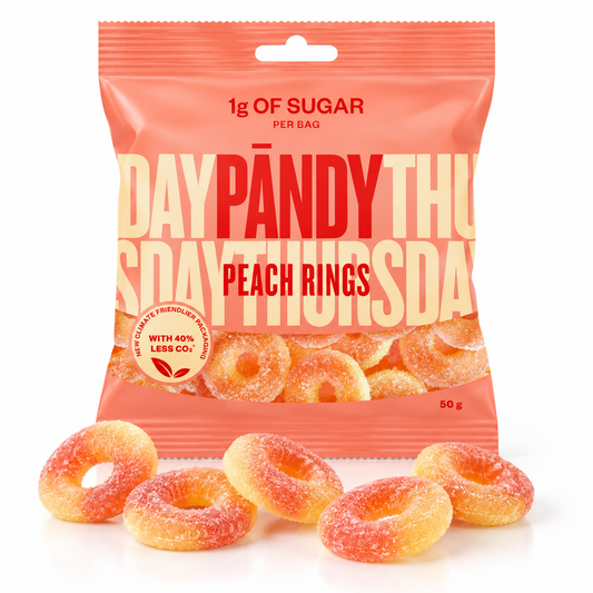 Pändy Peach Rings – Swedish Gummy Candy