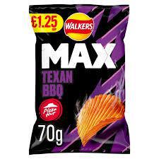 WALKERS LAY'S PIZZA HUT TEXAS BBQ CHIPS 70g (UK)