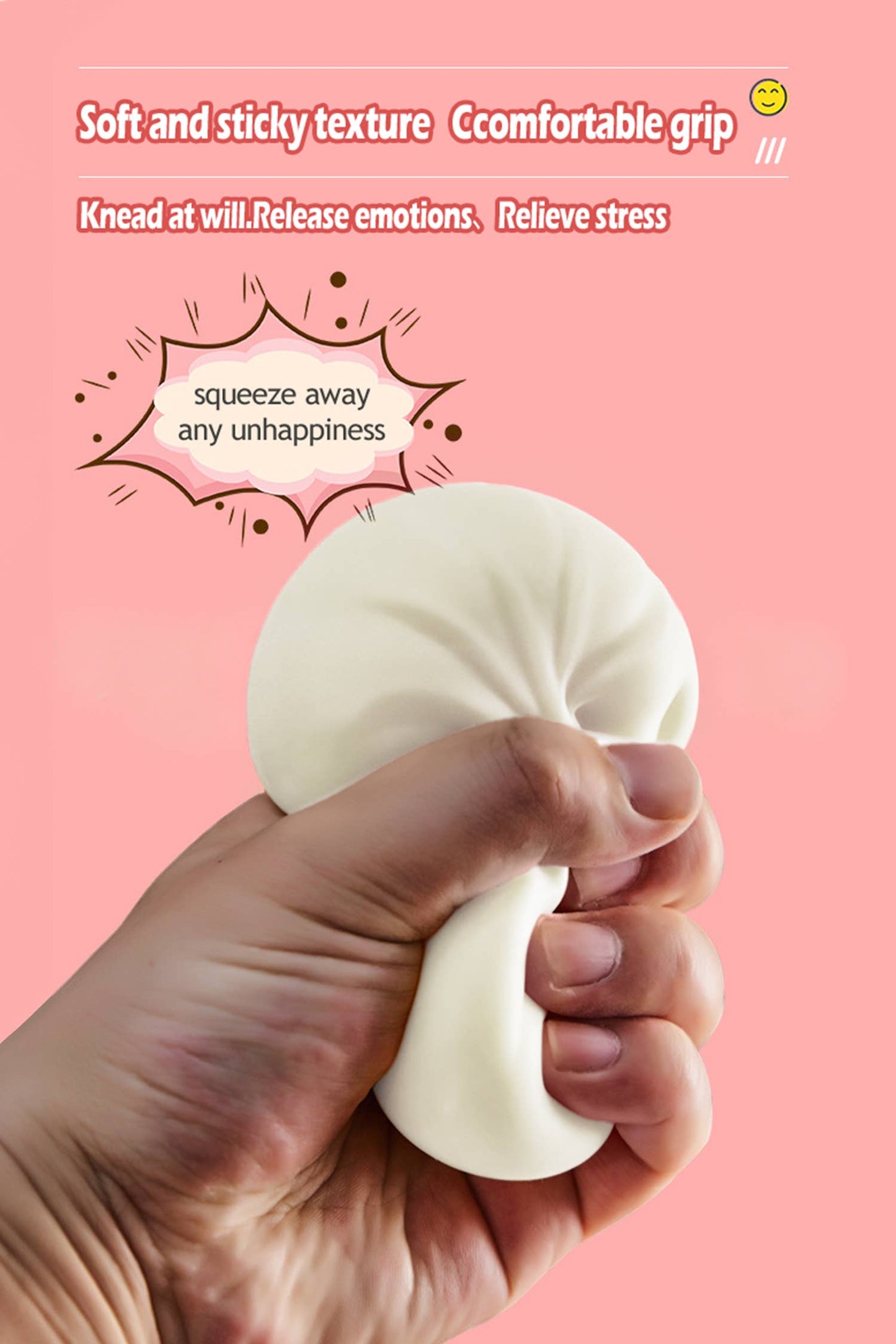LDC 1PC PU Butter Sticker Relieve Pressure Squishy Toy