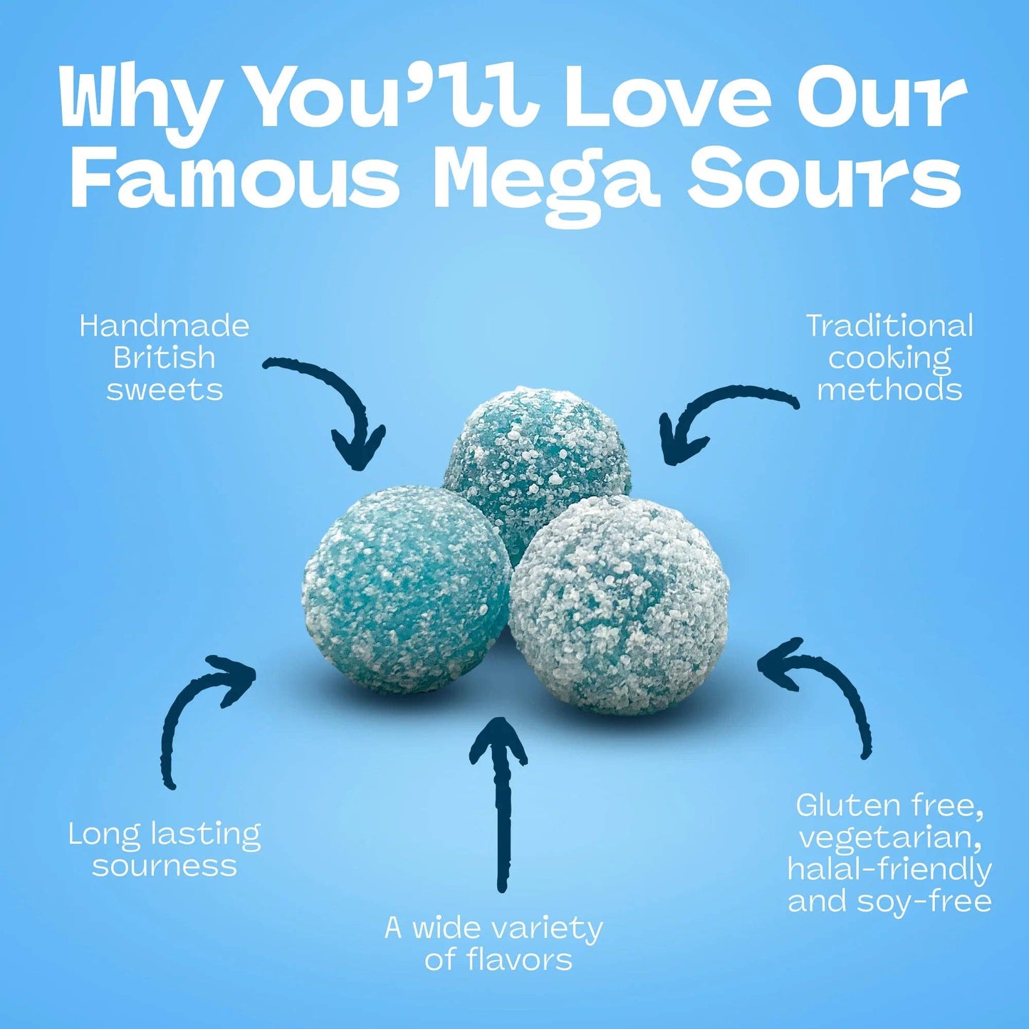 Mega Sour Raspberry 104g - 12ct