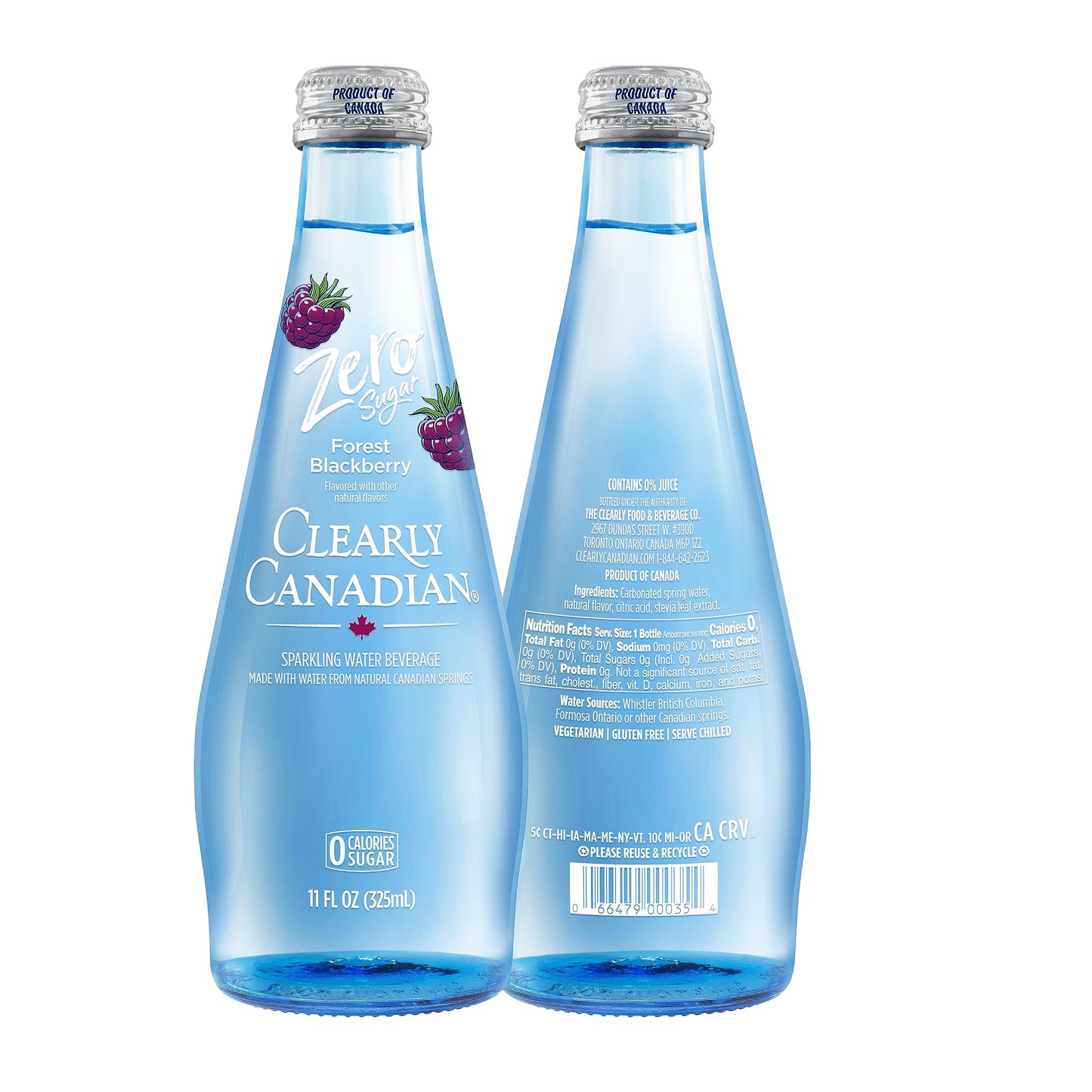 CLEARLY CANADIAN ZERO SUGAR FOREST BLACKBERRY (CANADA)
