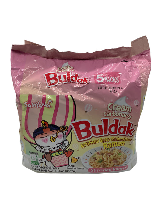 BULDAK CREAM CARBONARA SPICY CHICKEN RAMEN (PACK) (KOREA)