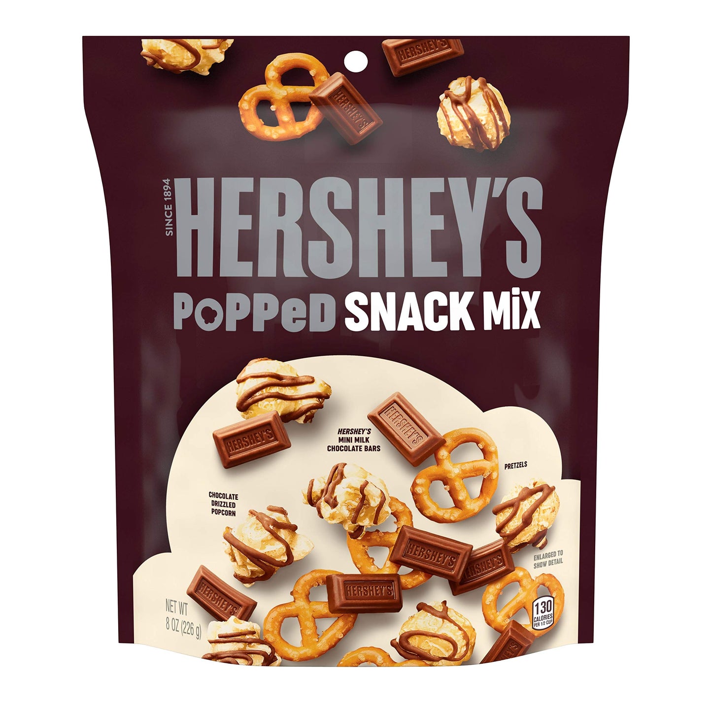 HERSHEYS POPPED SNACK MIX (USA)