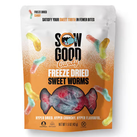 Freeze Dried Sweet Worms