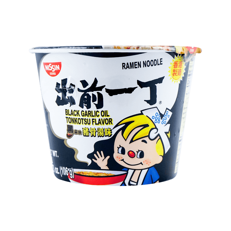 JAPANESE DEMAE INSTANT TONKOTSU RAMEN WITH BLACK GARLIC OIL BIG BOWL (JAPAN)