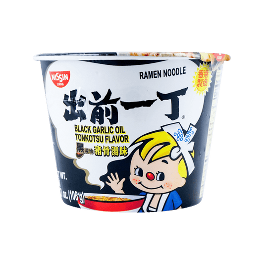 JAPANESE DEMAE INSTANT TONKOTSU RAMEN WITH BLACK GARLIC OIL BIG BOWL (JAPAN)