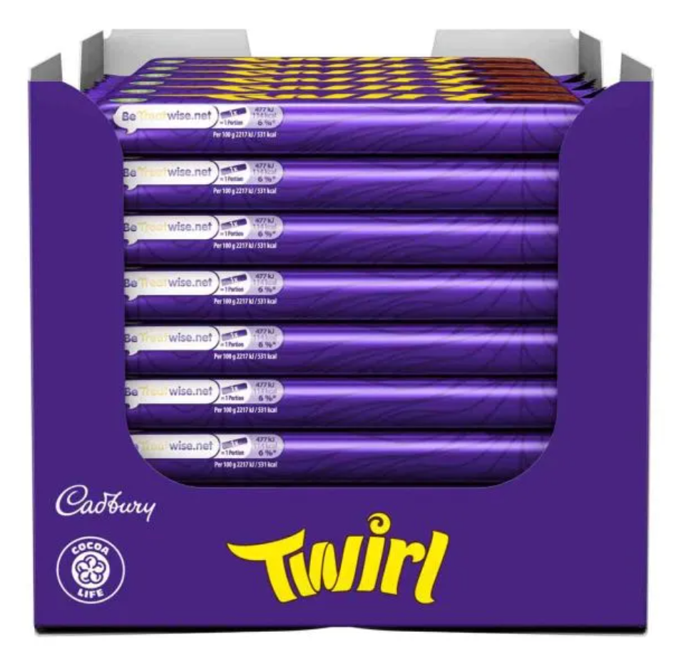Cadbury Twirl Twin Bar, 43 g