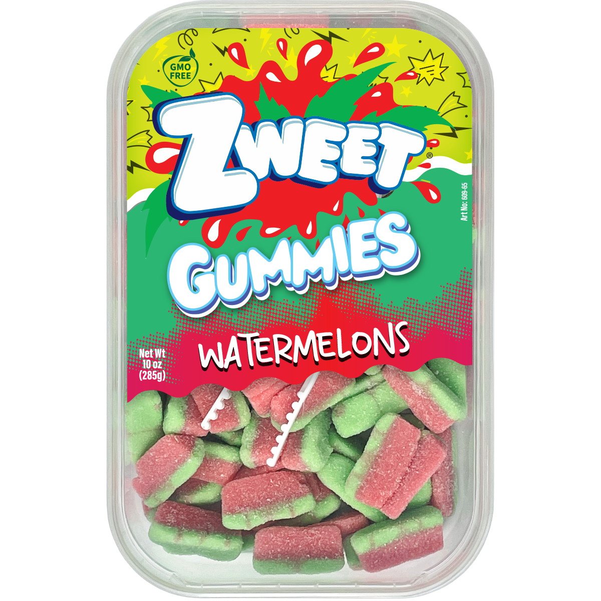 Sour Gummy Watermelon Slices | Zweet | 10 oz