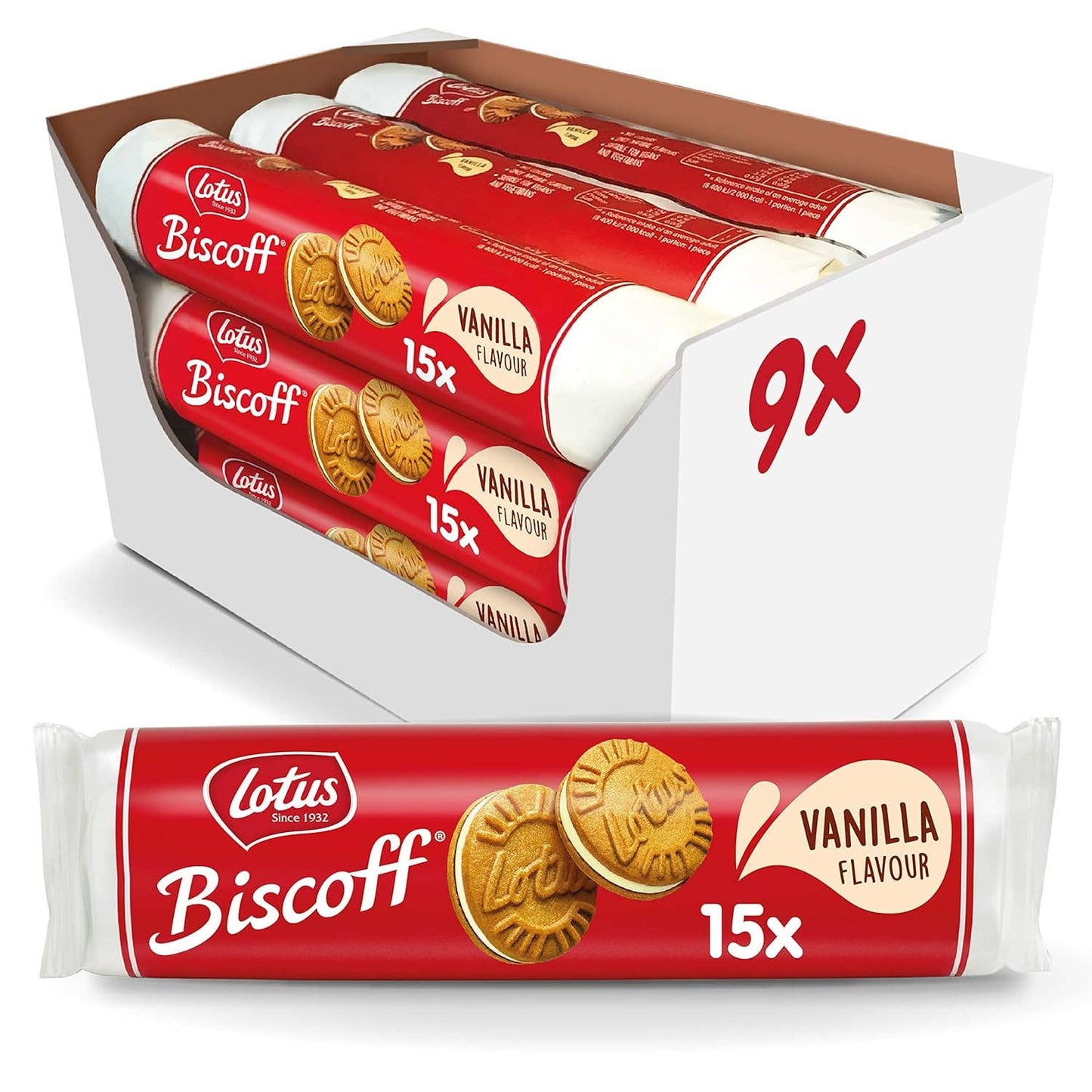 Biscoff Sandwich Vanilla 9x150g